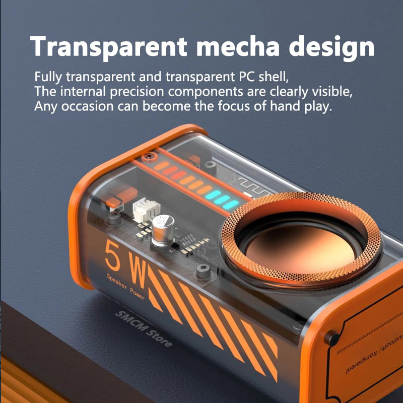 ✨Begränsat erbjudande✨-Transparent trådlös Bluetooth-högtalare