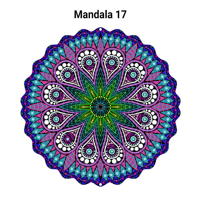 3D färgglada roterande vindspel prydna