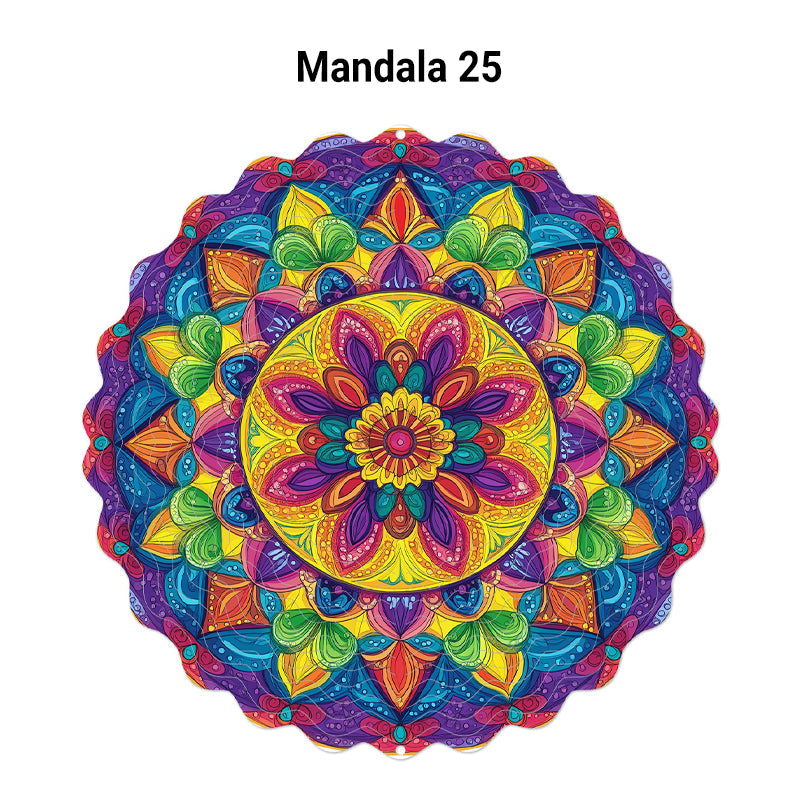 3D färgglada roterande vindspel prydna