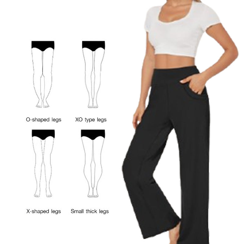 Yogabyxor i stretch med hög midja för kvinnor, enkla, lätta och avslappnad