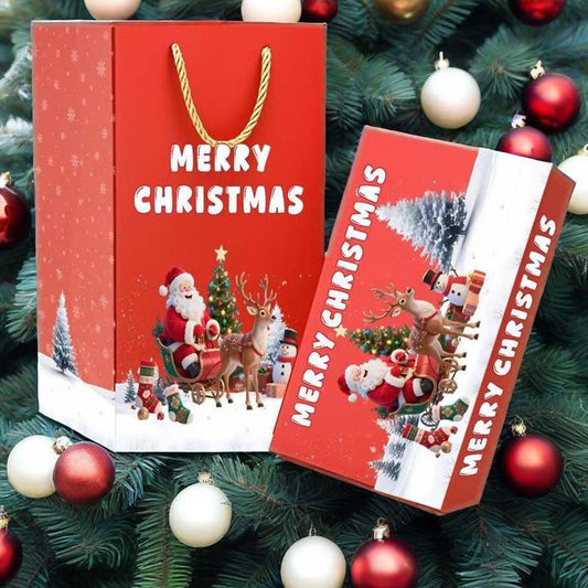 💥Unik sammenleggbar pop-up-julegaveeske💥