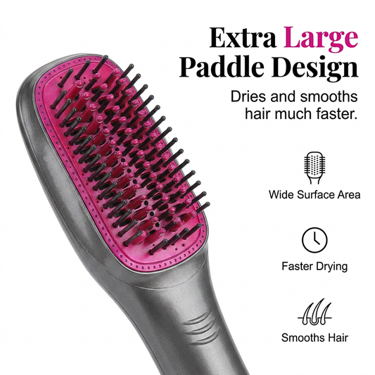 🎉 2026 Sale — Over 162,000 Sold! 💇♀️ Professional 3-in-1 Hot Air Brush – Dry, Detangle & Volumize in One Step ✨