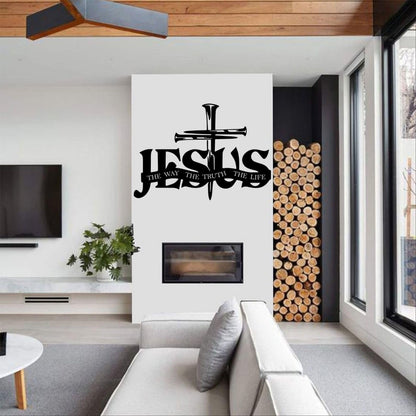(🎁Sista dagen 49% rabatt)🔥Jesus & Cross Design Wall Art - ⌛Limiterad handgjord seri