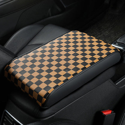 Läder bil armstöd Box Pad