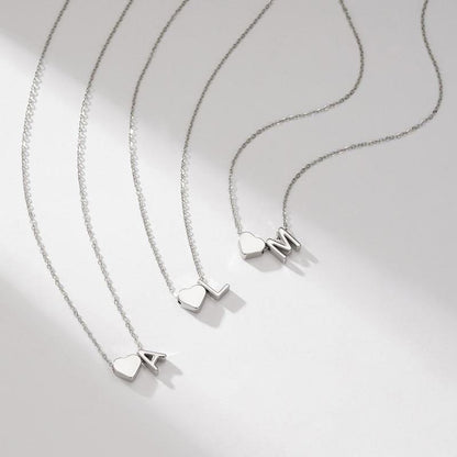 🎁Tunt Initialhalsband Gyllene Hjärta Bokstav A-Z