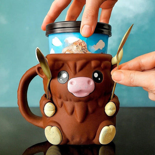 Ferdinand Highland Cow glassbehållare