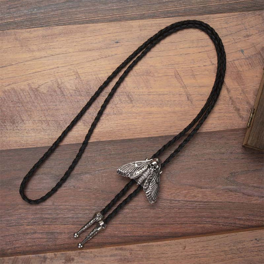 Cowboy läder slips - Gothic Western Bolo slips halsband 🦋
