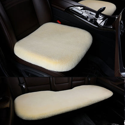 Bilstolsöverdrag 3 delar Universal varm fluffig sittdyna