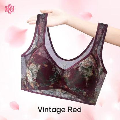 [Rika damkläder] - Ice Silk Lace Everyday Cooling Comfort Bra