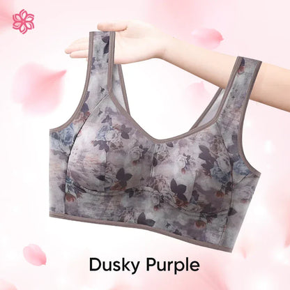 [Rika damkläder] - Ice Silk Lace Everyday Cooling Comfort Bra