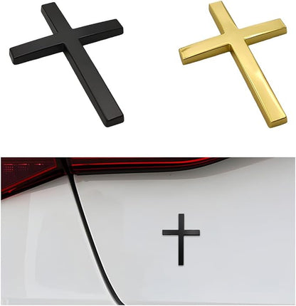 Köp en, få en gratis! ✝️ Metallklistermärke med Jesus Kristus på korset