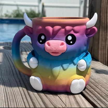Ferdinand Highland Cow glassbehållare