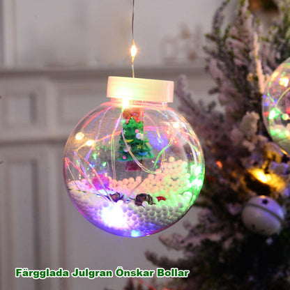LED Julönskebollar Gardinslinga ✨🎅