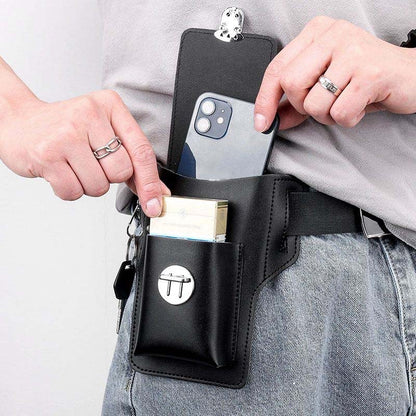 Läderfodral för mobiltelefon