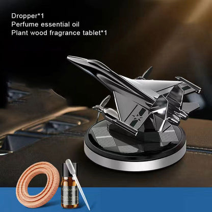 Solar Car Aromaterapi Air Combat Flygplansprydnad