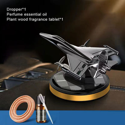 Solar Car Aromaterapi Air Combat Flygplansprydnad