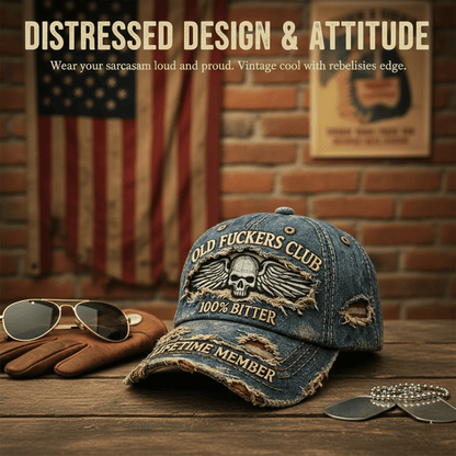 🧢Old F*ckers Club – Vintage baseball ca