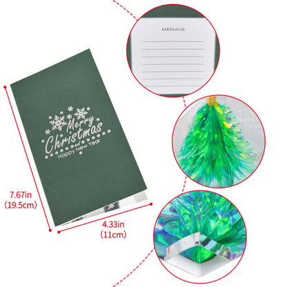 Julgran 3D popup-kort