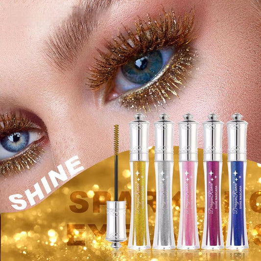 Glittrande Kristalldiamantfärgad Glittermascara