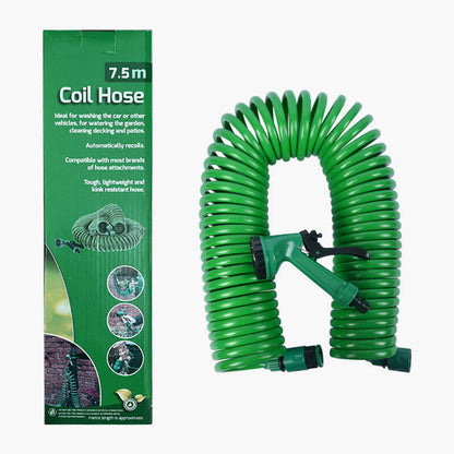 💦 Flexibel självlindande vattenslang med 3/4” och 1/2” adapter