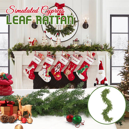 Faux Greenery Knockford Tallnålar Mjukt gummi Rotting Garland