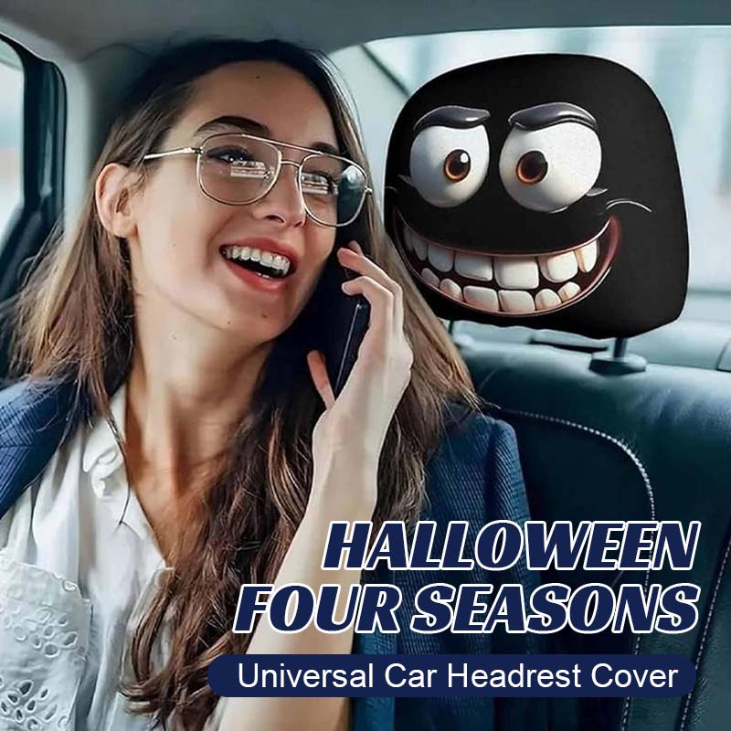 Halloween Universal Car Headrest Cover (Four Seasons)