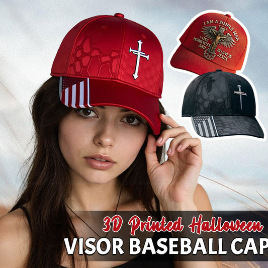 Jesus kors med 3 spikar och törnen broderat justerbart hat