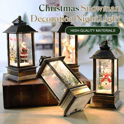 🎁Jul Snögubbe Dekoration Nattlampa