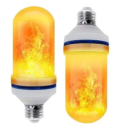 LED-lampa med flameffekt - med gravitationsavkännande effekt