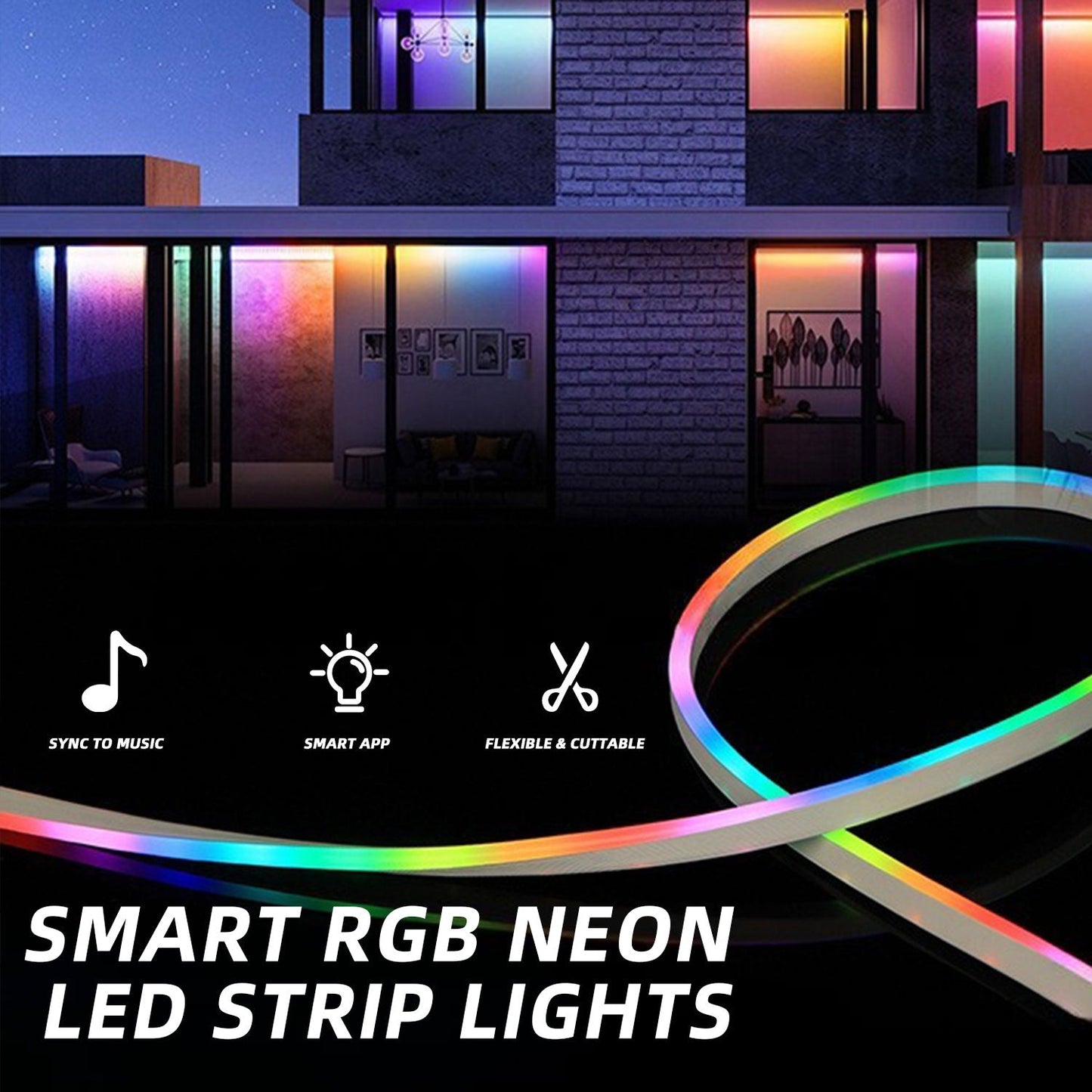 Smart RGB Neon LED-ljusban