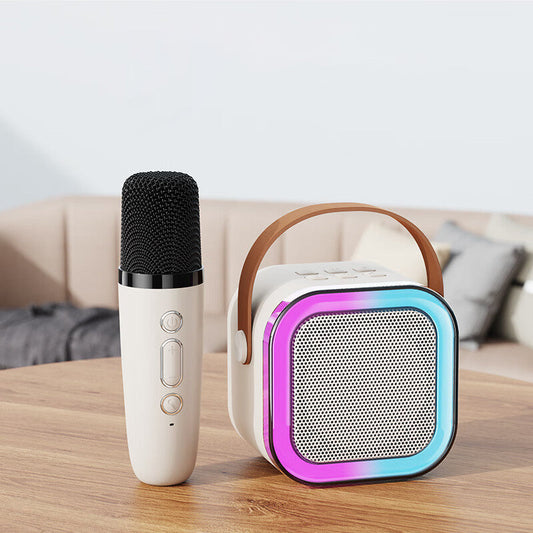 Mini Karaoke Machine med trådlösa mikrofoner