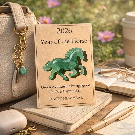 🐎🍀 Happy green horse – ✨ Symbolizes strength and new beginnings 2026 Anno del Cavallo – Choose your color, bring your intention with yo