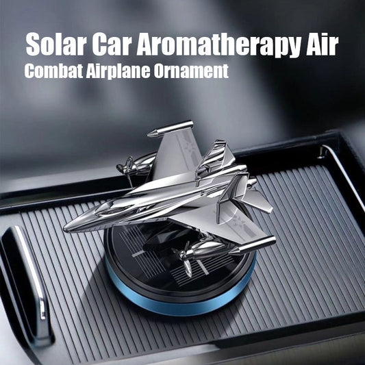 Solar Car Aromaterapi Air Combat Flygplansprydnad