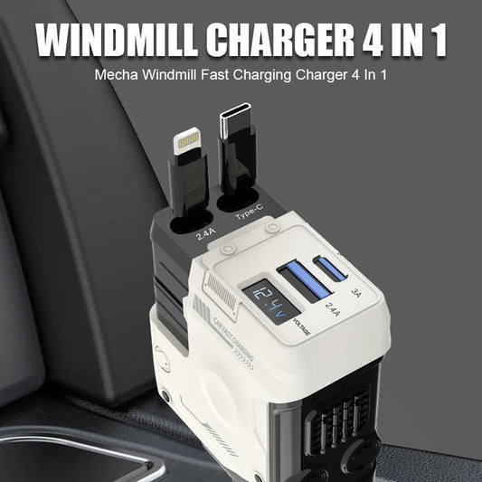 Mecha Windmill Snabbladdningsladdare 4 i 1