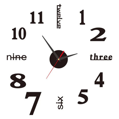 ⏰3D väggdekaler, dekorativa klockor/3D väggdekaler, dekorativa klockor