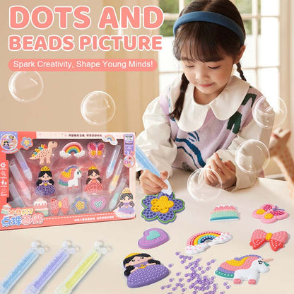 🎨 Dots and Beads Picture - Gnista kreativitet, forma unga sinnen! 🧠✨