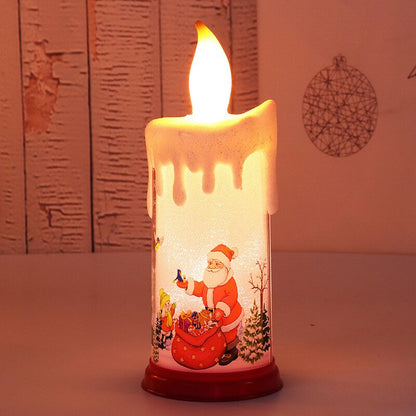 🎅🕯️Weihnachtliches flammfritt stearinljus/🎅🕯️Christmas flammfritt stearinljus