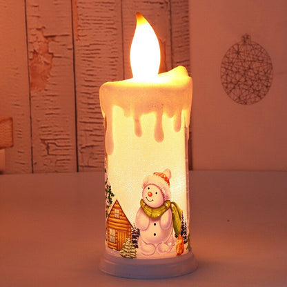 🎅🕯️Weihnachtliches flammfritt stearinljus/🎅🕯️Christmas flammfritt stearinljus