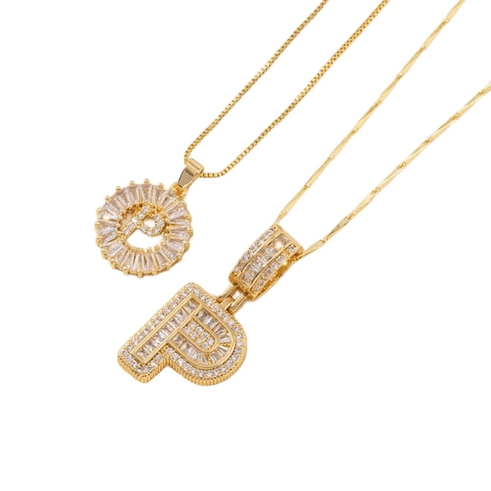 ⭐50% RABATT⭐Alfabetet Hängsmycke Halsband Set