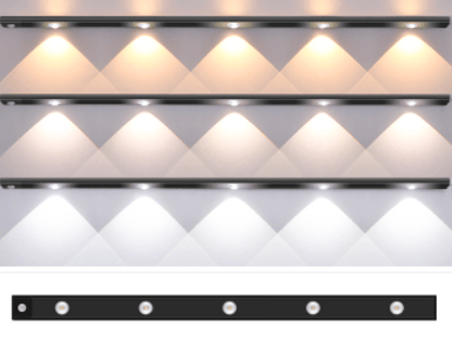 🔥 SISTA DAG 49% RABATT 💡 LED garderobslampa med rörelsesensor med TRE färgtemperaturer.