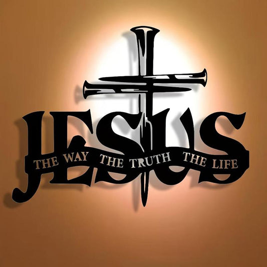 (🎁Sista dagen 49% rabatt)🔥Jesus & Cross Design Wall Art - ⌛Limiterad handgjord seri