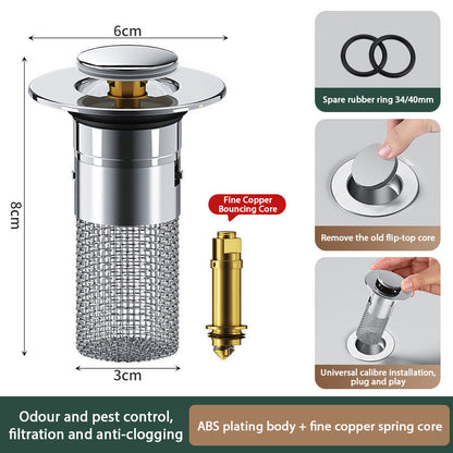 Isolera lukt och förhindra kackerlackor-Stainless Steel Floor Drain Filter