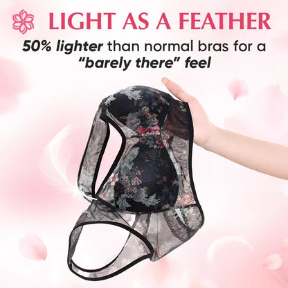 [Rika damkläder] - Ice Silk Lace Everyday Cooling Comfort Bra
