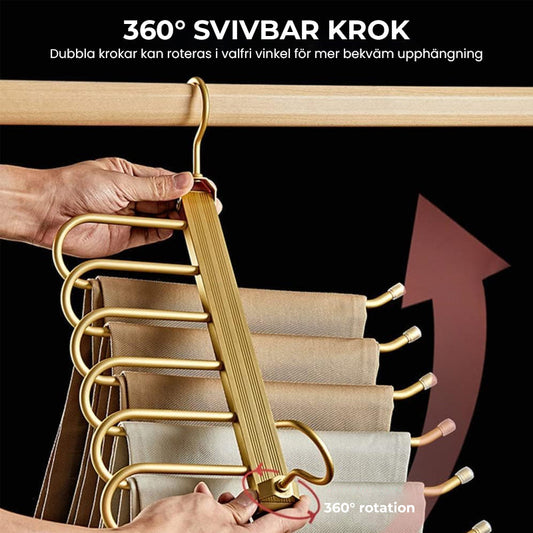 Multifunktionellt Hopfällbart Byxställ/Multifunctional Folding Pants Rack