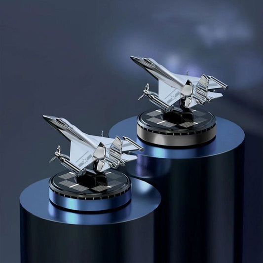 Solar Car Aromaterapi Air Combat Flygplansprydnad