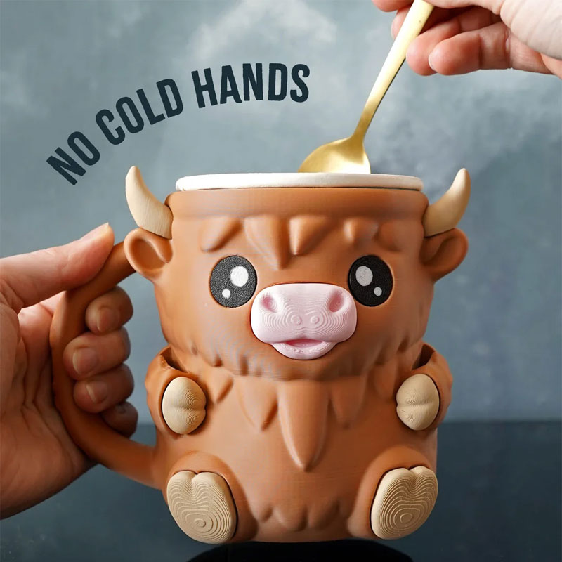 Ferdinand Highland Cow glassbehållare