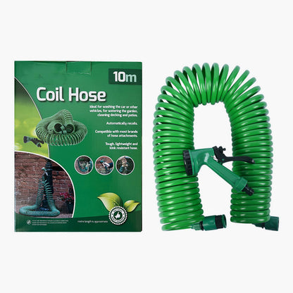 💦 Flexibel självlindande vattenslang med 3/4” och 1/2” adapter