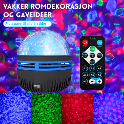 Fjärrkontrollprojektor för omgivningsljus med vattenrippel / Fjärrkontrollprojektor med vattenrippel