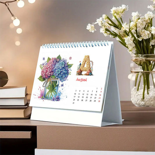 🔥Het rea🔥2026 DIY Specialformad Diamant Stående Kalender för Sovrum Vardagsrum