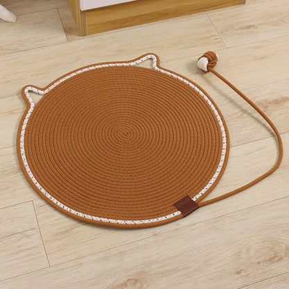 Sisalbädd med boll Kattklösmatta för husdjur